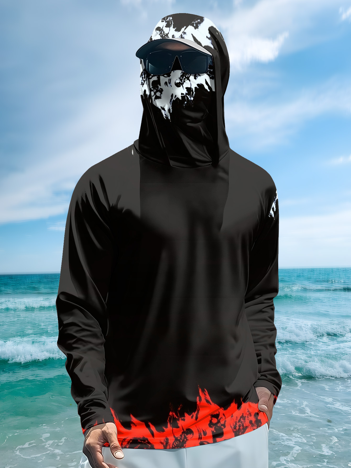 Kaos Pancing Pria Lengan Panja - Fishing Shirt Uv Protection ulasan dan harga
