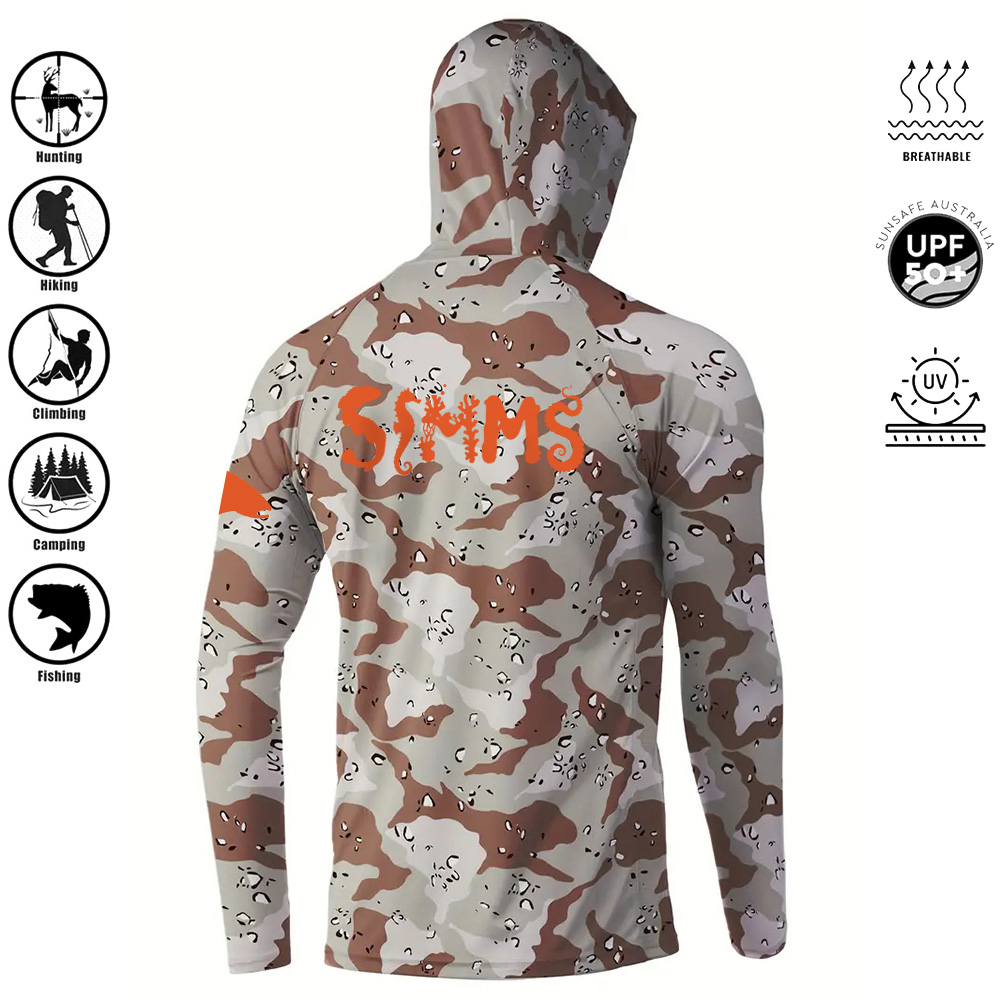 Kemeja memancing berkerudung m - Fishing Shirt Uv Protection ulasan dan harga